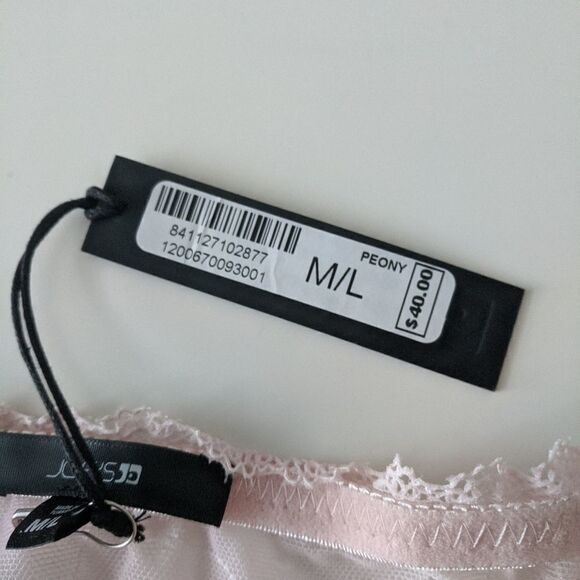 Joe's Jeans Lace Bralette Bandeau Pastel Pink M/L - Picture 5 of 6